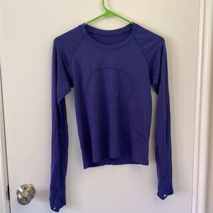 Lululemon Swiftly Tech; long sleeve, race length.